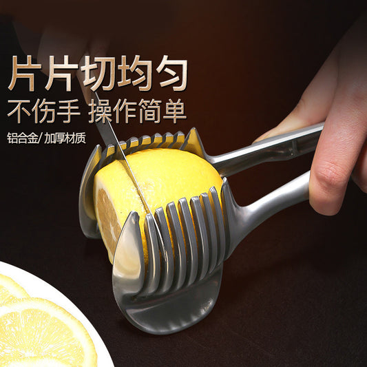 ✅Lemon slicer alloy multifunctional fruit splitter with handle tomato slicer household fruit cutter