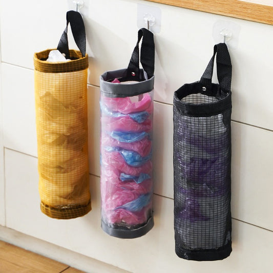 Hanging trash bags, household kitchen plastic bags, organizer bags, wall-mounted shopping bags, storage rack bags