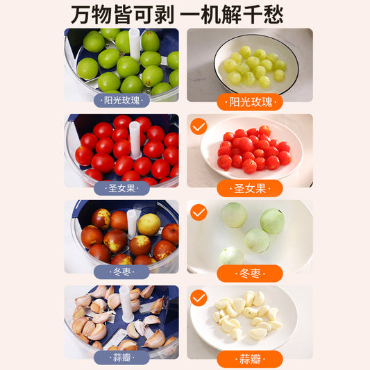 Cross-border hot-selling fully automatic fruit peeling machine electric milk tea fruit shop dedicated peeling machine artifact