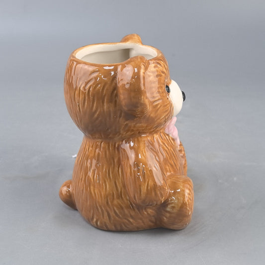 Premium selection of cross-border creative, high-value, cute teddy bear mugs, cartoon ceramic drinking cups, couple water cups, birthday cups.