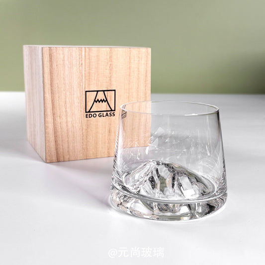 Mount Fuji Cup Crystal Glass Household Tea Cup Japanese Mountain View Cup High-end Jinshan Whisky Glass