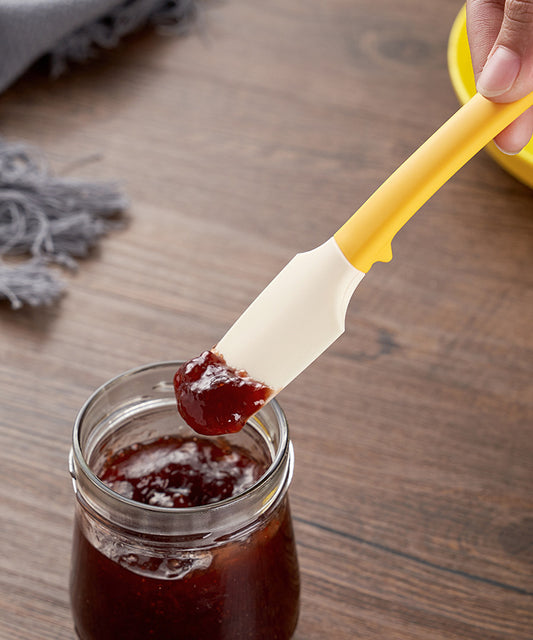 New household high-temperature resistant silicone mixing spatula, baking multi-functional butter and jam spreader with easy-open can.