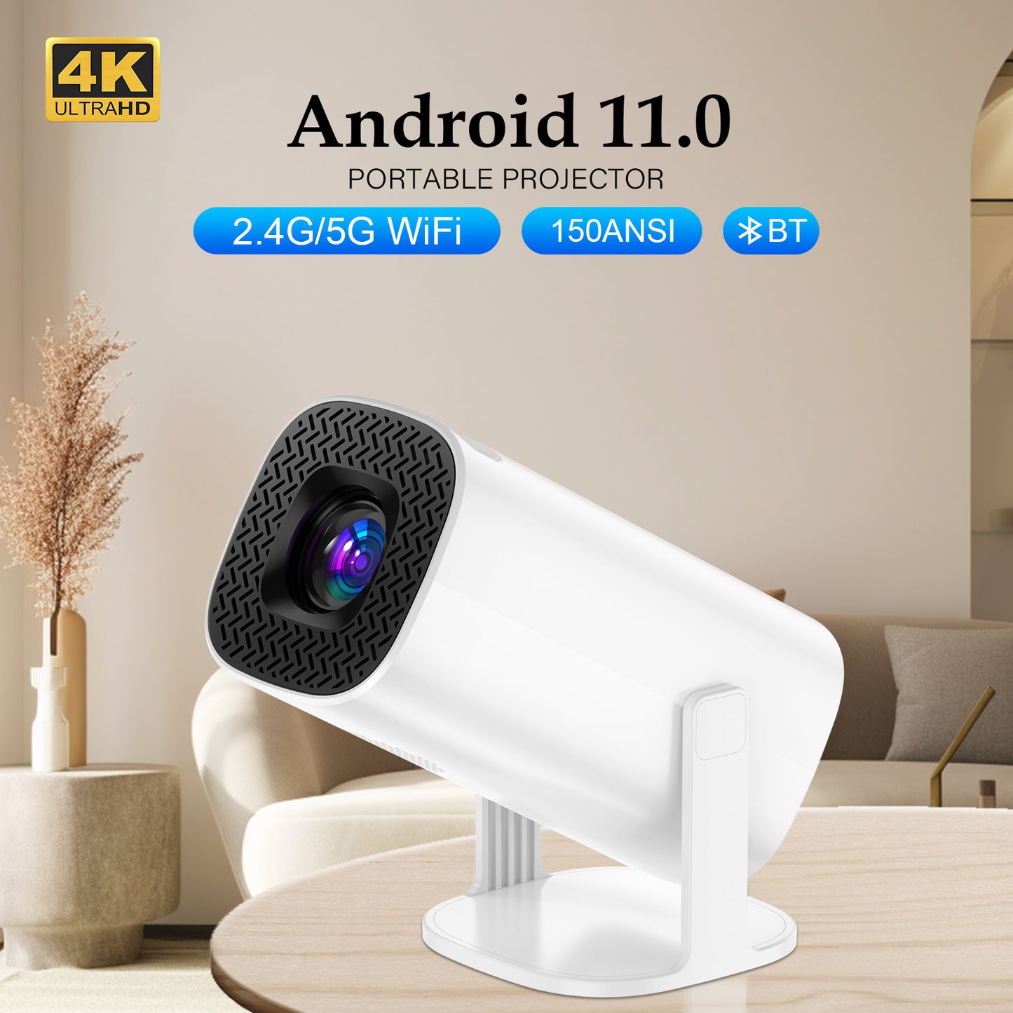 P30 factory cross-border 1080P projector mini home 4K projector dual WIFI Bluetooth portable projector