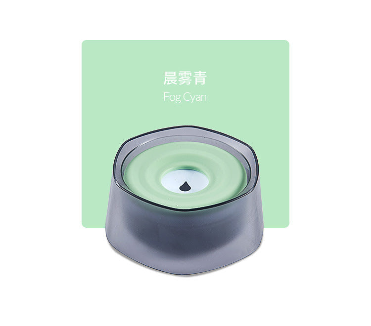 Floating water bowl for dogs to prevent splashing and wetting the mouth; water bowl for rabbits; water feeding for cats to prevent tipping over; pet supplies.