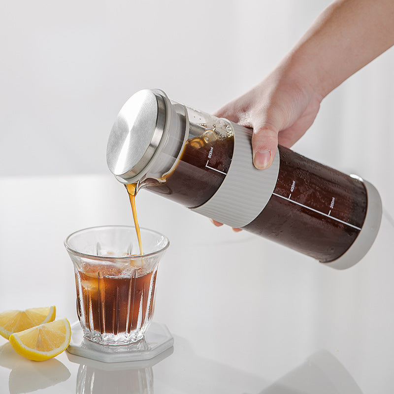 3ZBY wholesale cold brew coffee pot glass pot cold brew bottle filter filter pot cold brew cup glass ice drip pot utensils