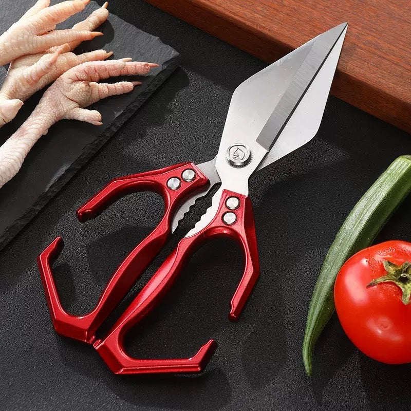German scissors kitchen special stainless steel household multi-function strong chicken bone scissors super sharp food with large scissors