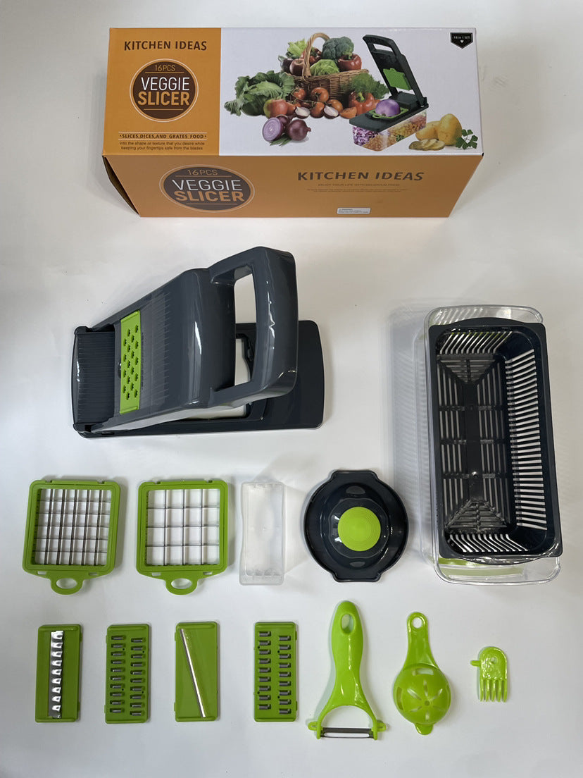 Vegetable cutting artifact multi-functional diced potato shredder grater household potato slices kitchen grater