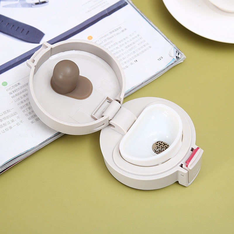 304 stainless steel first-generation coffee cup portable lock car water cup business office pop-up lid thermos cup customization