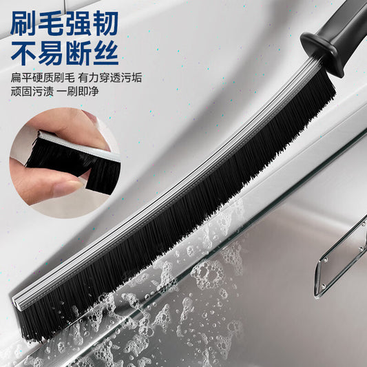 Bathroom long gap brush cleaning brush bathroom kitchen tile dead corner window sliding door dust multifunctional brush