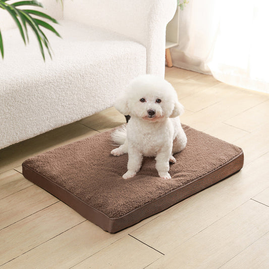 Cross-border pet sleeping mat, removable and washable, small dog and cat kennel mat, comfortable and warm new pet mat.