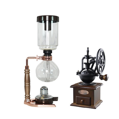 Siphon coffee pot household cooking siphon pot set glassware coffee machine 3 servings 5 servings