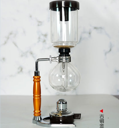 Siphon coffee pot household cooking siphon pot set glassware coffee machine 3 servings 5 servings