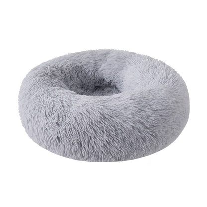 Factory direct cat litter kennel plush round dog bed warm pad pet litter dog pad supplies wholesale