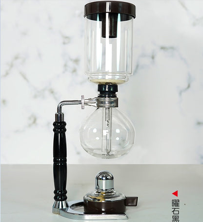 Siphon coffee pot household cooking siphon pot set glassware coffee machine 3 servings 5 servings
