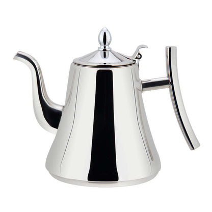 Thickened stainless steel teapot with filter for hotels, restaurants and teahouses, universal kettle for tea brewing, wholesale