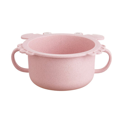 Children's crab tableware 6-piece set baby creative shape divided home dining plate shatter-resistant double-handled bowl cup