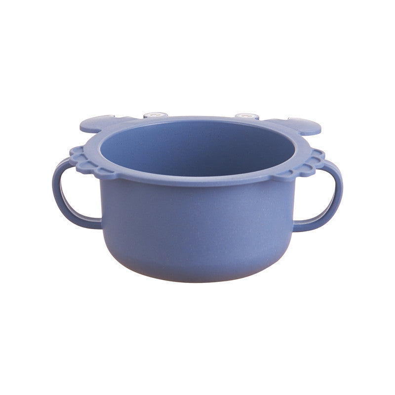 Children's crab tableware 6-piece set baby creative shape divided home dining plate shatter-resistant double-handled bowl cup