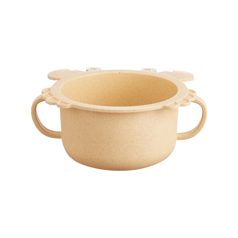 Children's crab tableware 6-piece set baby creative shape divided home dining plate shatter-resistant double-handled bowl cup