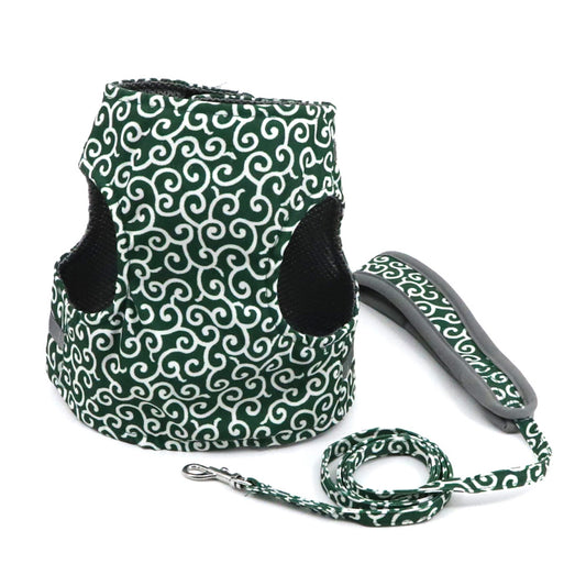 Cat and dog leash vest to prevent escape, pet clothing set for walking dogs and playing with cats