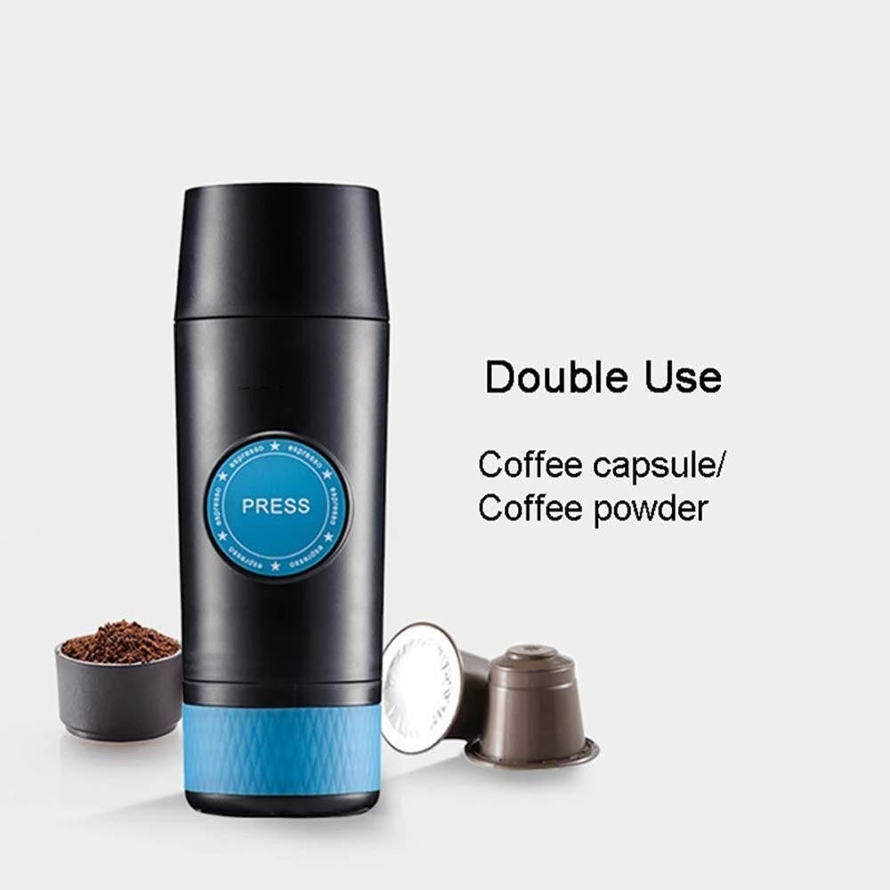 Portable coffee machine, household rechargeable battery, car mini electric espresso powder capsule coffee machine