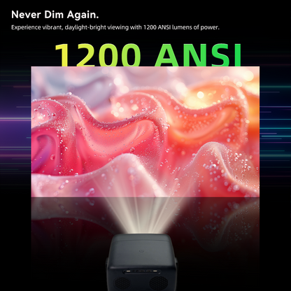 EVERYCOM Spectra 1080P 1200 ANSI Lumens HD Home Cinema Projector