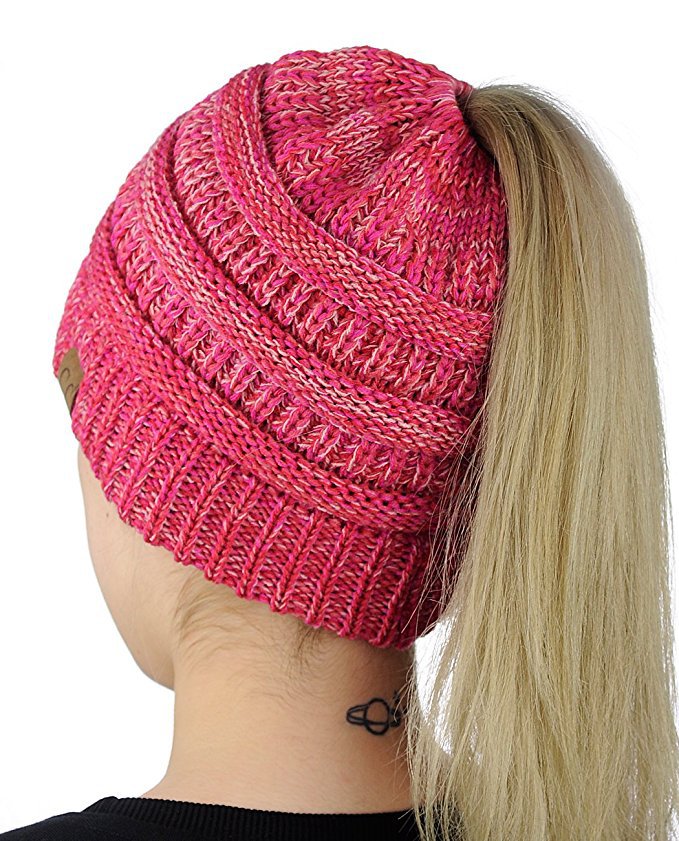 Ponytail Knitted Hat