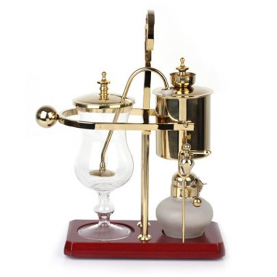 Ready-to-use siphon coffee pot, Belgian pot, stainless steel electroplating gold