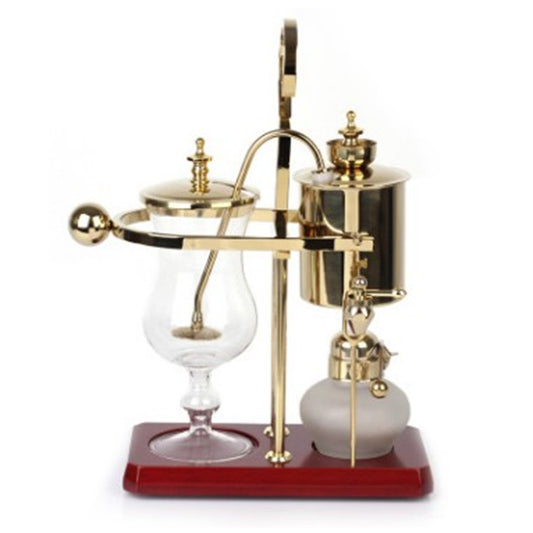 Ready-to-use siphon coffee pot, Belgian pot, stainless steel electroplating gold