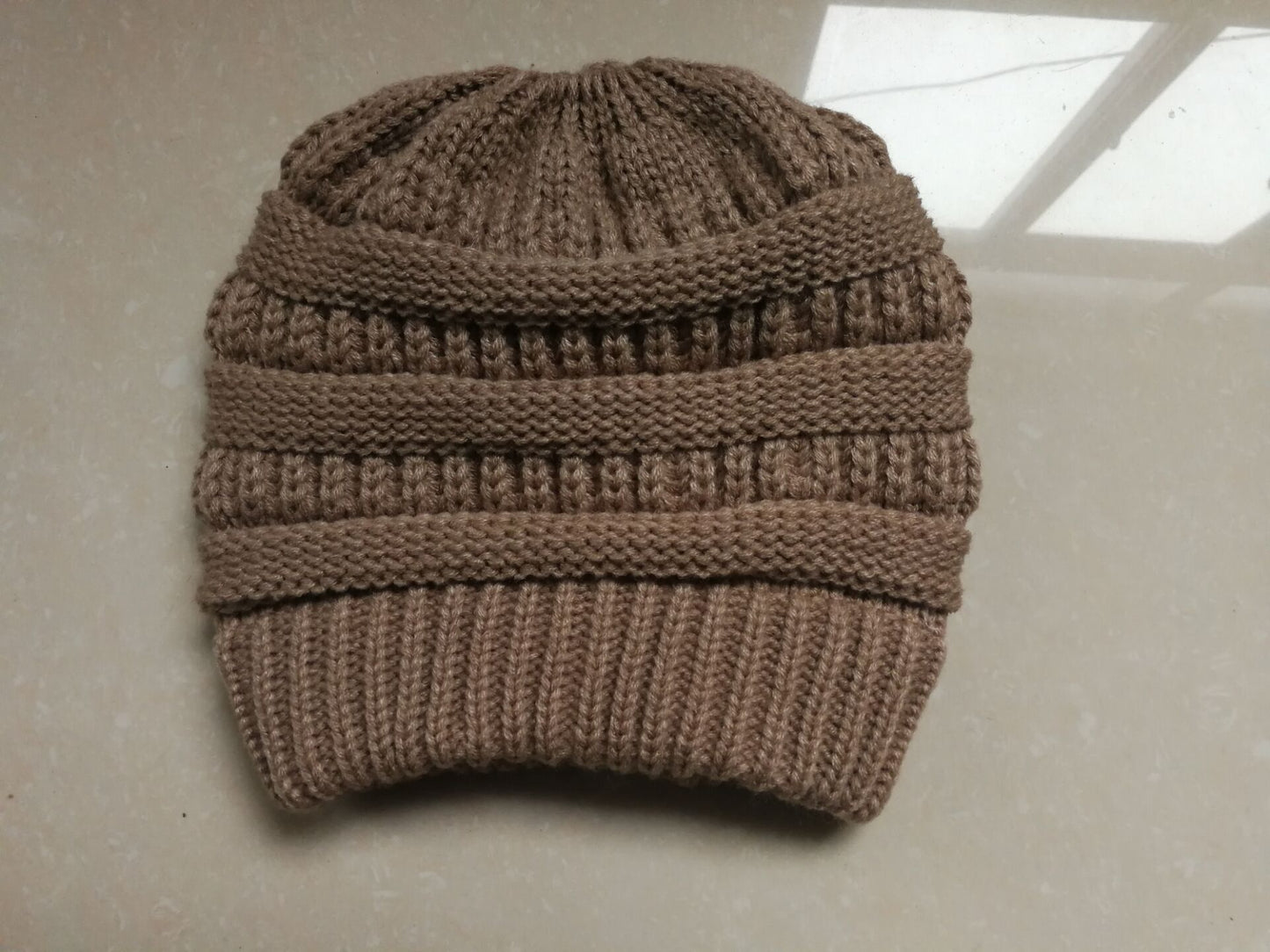 Ponytail Knitted Hat