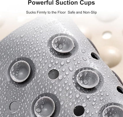 Non-Slip Bath Mat with Brush