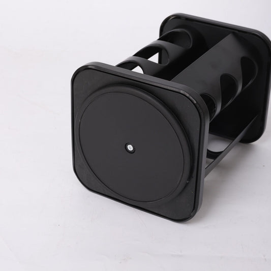 Cross-border kitchen black rotating spice rack multi-functional spice and monosodium glutamate container set premium rotating spice rack sample