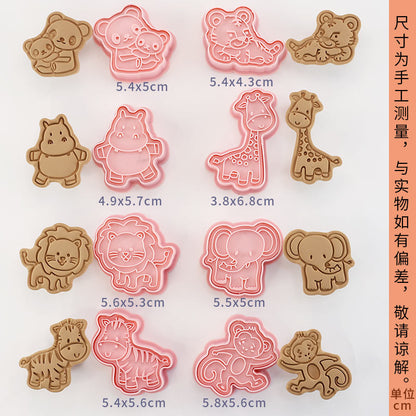 Capybara cartoon cookie cutter, household 3D pressing and cutting mold, fondant baking tool