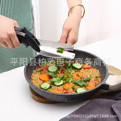 Household kitchen vegetable scissors multi-purpose food two-in-one smart vegetable cutter one-piece vegetable cutter manufacturer