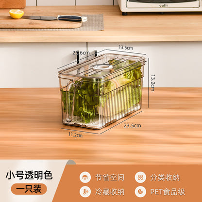 Refrigerator storage box food grade kitchen food vegetable fresh-keeping box refrigerator special frozen storage box Japanese style