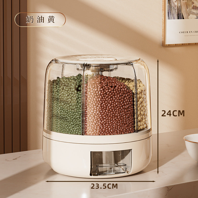Storage box for grains, kitchen rice bucket, sealed rice jar, food grade moisture-proof and insect-proof food storage