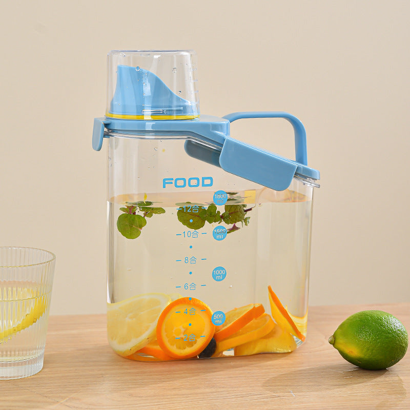 Summer household refrigerator cold water bucket lemon fruit tea cold brew pot cold water kettle fresh-keeping large capacity cold water kettle with handle