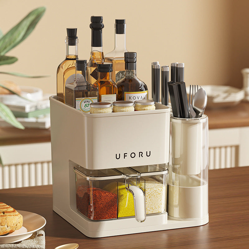 Multifunctional kitchen rack modern simple combination set kitchen supplies tableware condiment kitchen storage rack