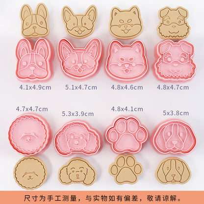 Capybara cartoon cookie cutter, household 3D pressing and cutting mold, fondant baking tool