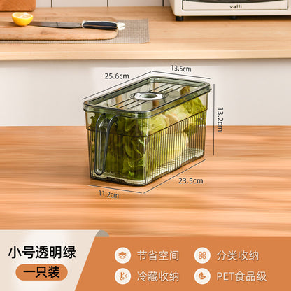 Refrigerator storage box food grade kitchen food vegetable fresh-keeping box refrigerator special frozen storage box Japanese style