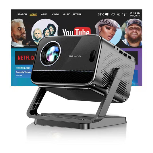 Cross-border foreign trade PTZ projector home use true 1080P support 4K HD auto focus English multi-language