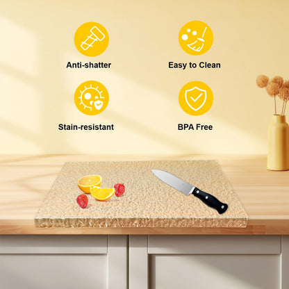 Cross-border acrylic cutting board kitchen countertop transparent fruit and vegetable cutting board cooked food cutting board plexiglass tray