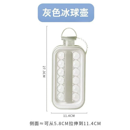 Ice hockey ice cube mold kettle ice cube cup spherical silicone ice storage box refrigerator frozen ice bag pot home ice making artifact