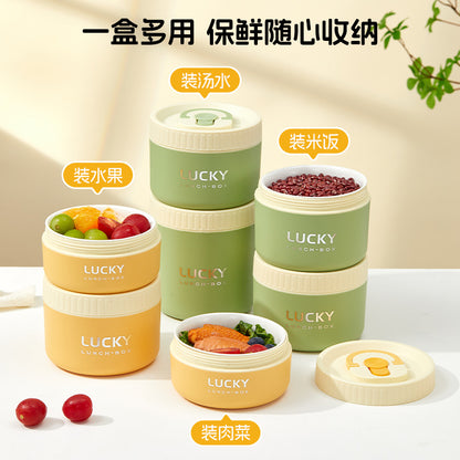 Ceramic food storage bowl gift box, multi-functional sealed bowl, double-boiler stew pot, microwave heating egg steamer bowl