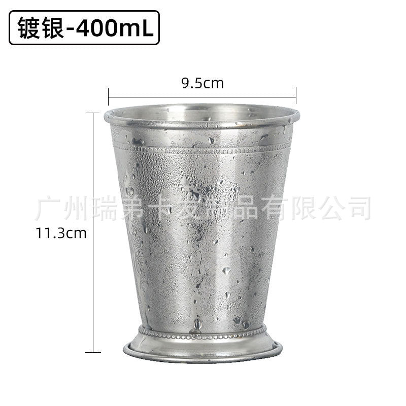 Cross-border hot selling Moscow cup mule cup 304 stainless steel copper-plated hammer point cup bare body cup wine glass cocktail cup