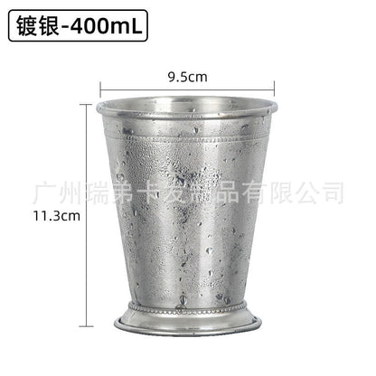 Cross-border hot selling Moscow cup mule cup 304 stainless steel copper-plated hammer point cup bare body cup wine glass cocktail cup