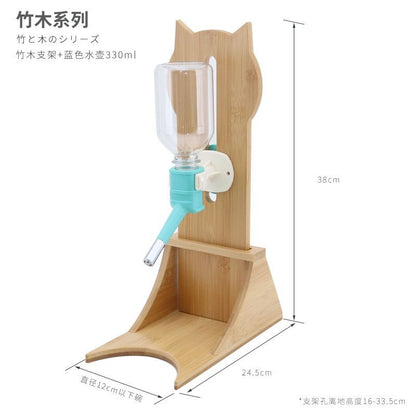 Cat supplies cat drinking fountain pet non-plug hanging drinking and feeding automatic kettle water kettle with young