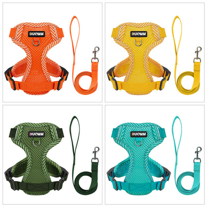 New dog chest harness Dopamine pet chest harness reflective breathable pet leash pet supplies