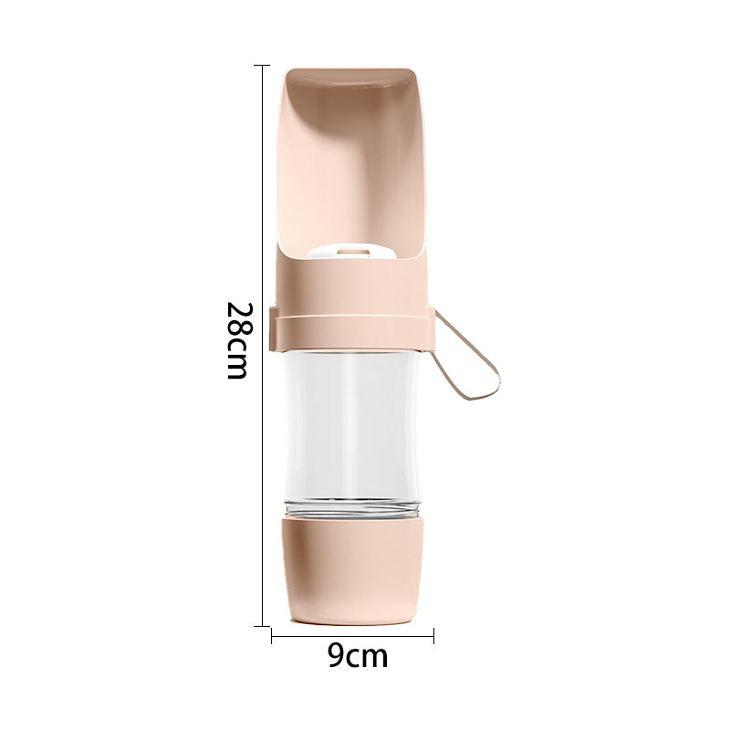 Dog outdoor water cup dog kettle outdoor portable detachable water cup cat food storage accompanying cup pet drinking water