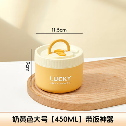 Ceramic food storage bowl gift box, multi-functional sealed bowl, double-boiler stew pot, microwave heating egg steamer bowl