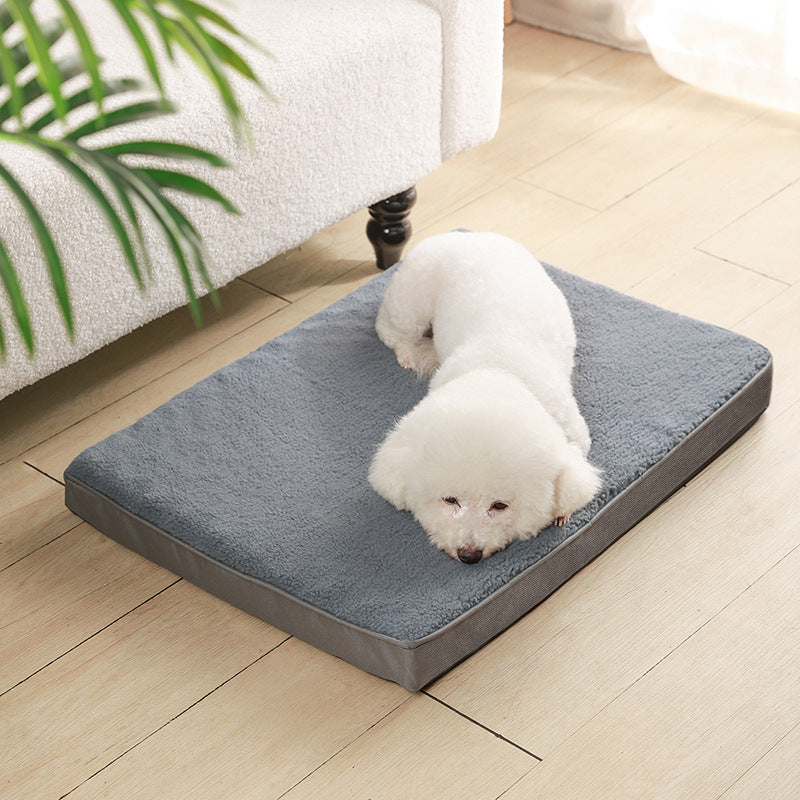 Cross-border pet sleeping mat, removable and washable, small dog and cat kennel mat, comfortable and warm new pet mat.
